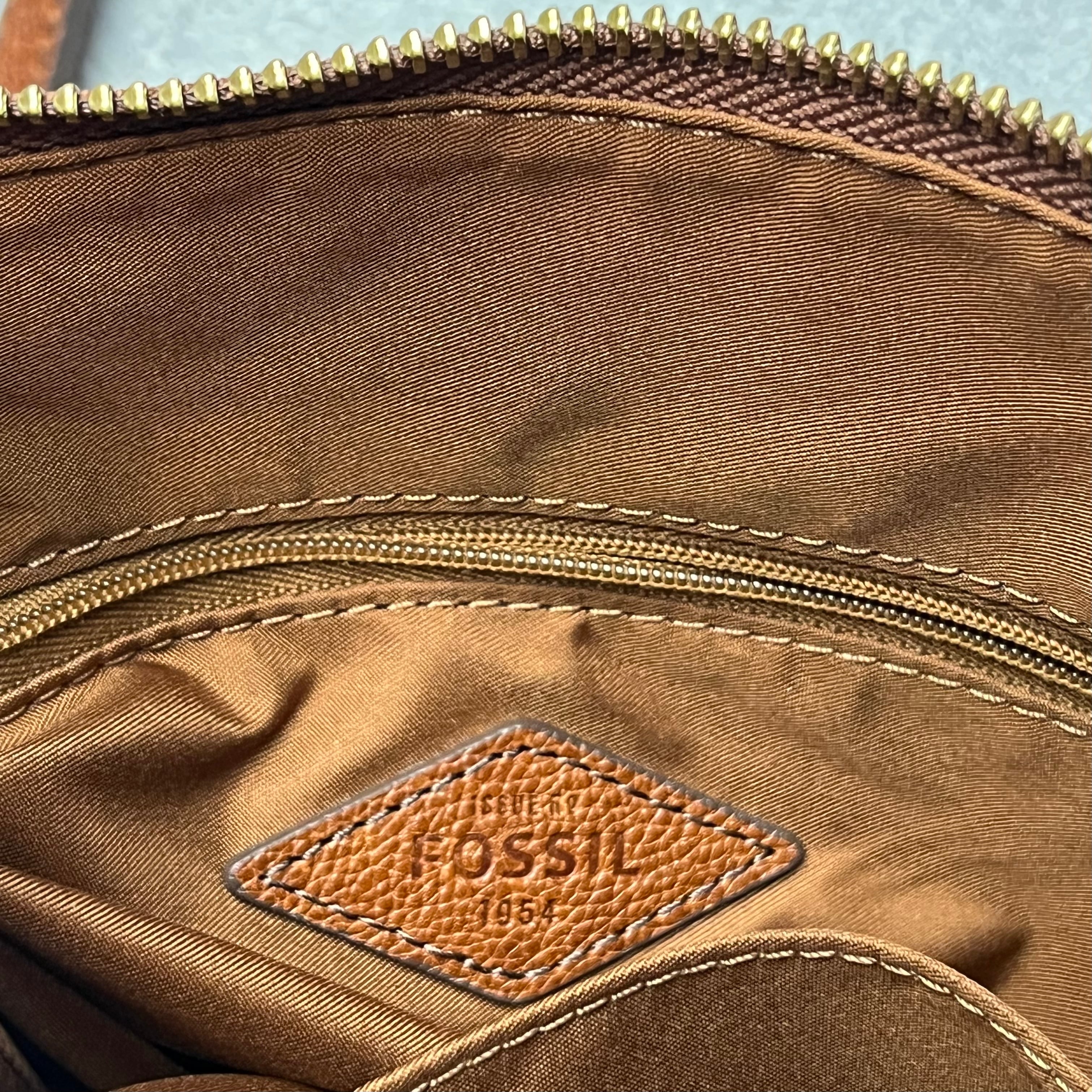 フォッシル FOSSIL 本革 レザー ショルダー バッグ ポーチ Amelia  