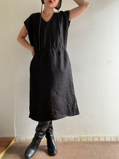 ②"Each Price Market" Vintage Linen Dress