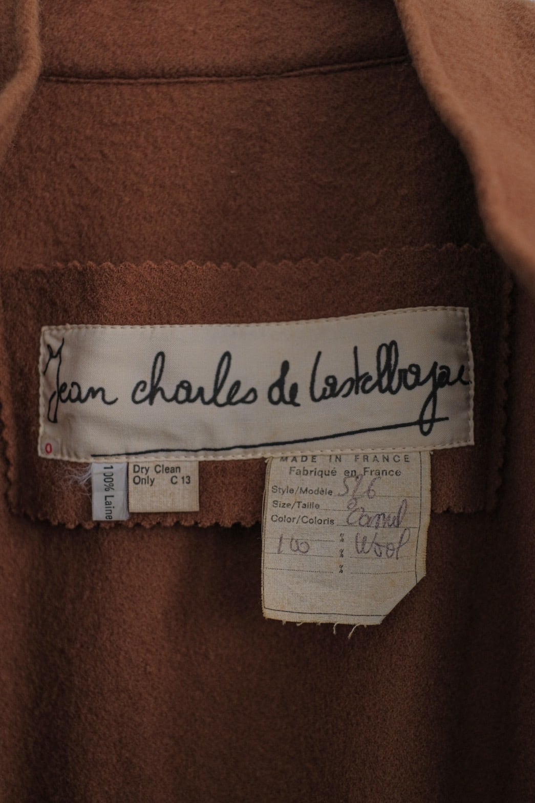 1980s Jean-Charles de Castelbajac wool coat | puzzle