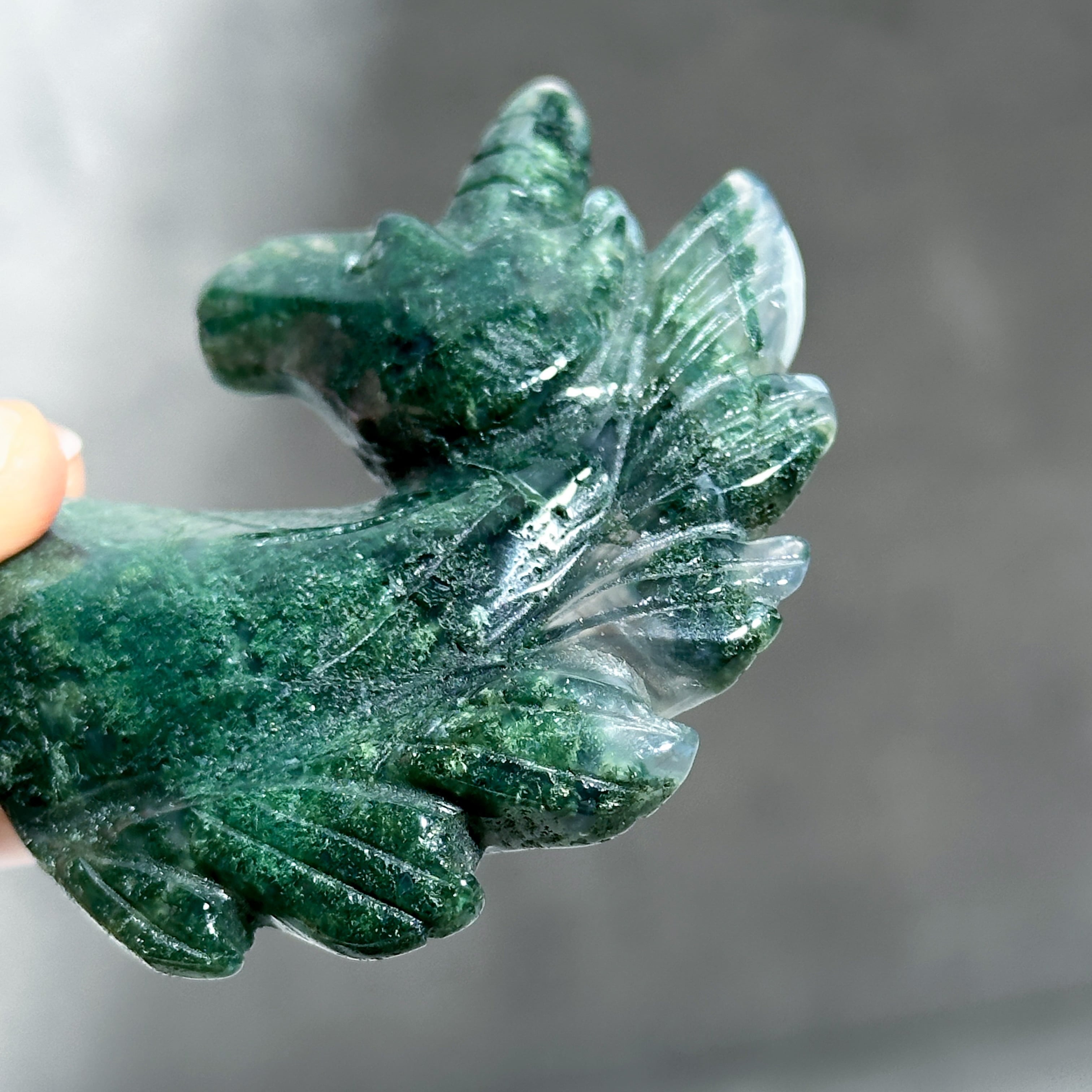 パワーストーン　緑めのう　モスアゲート　置物 めのう ペンダント 】 緑めのう 瑪瑙 メノウ agate アゲート 天然石