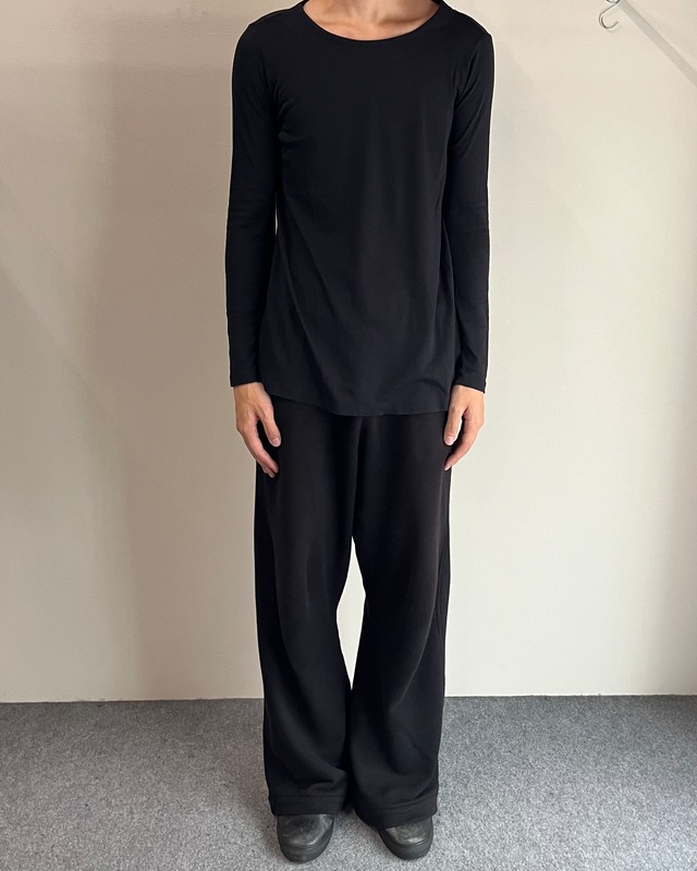 【MM6 Maison Margiela】wide u-neck basic top