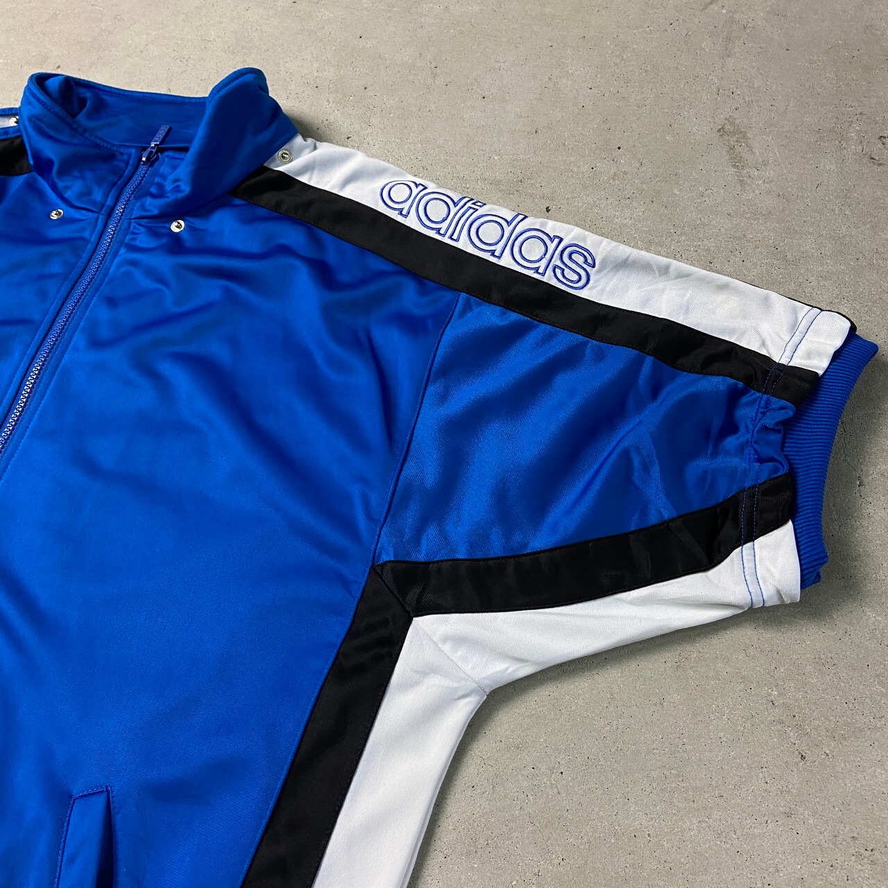 80年代 adidas アディダス 半袖 切り替え ジャージ トラックジャケット 