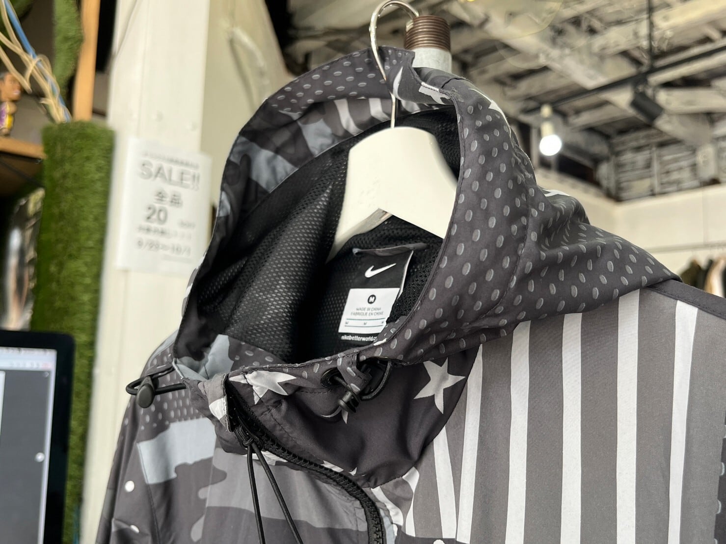 FCRB × NIKE WOVEN PRACTICE JACKET BLACK MEDIUM 823120-010 90285  