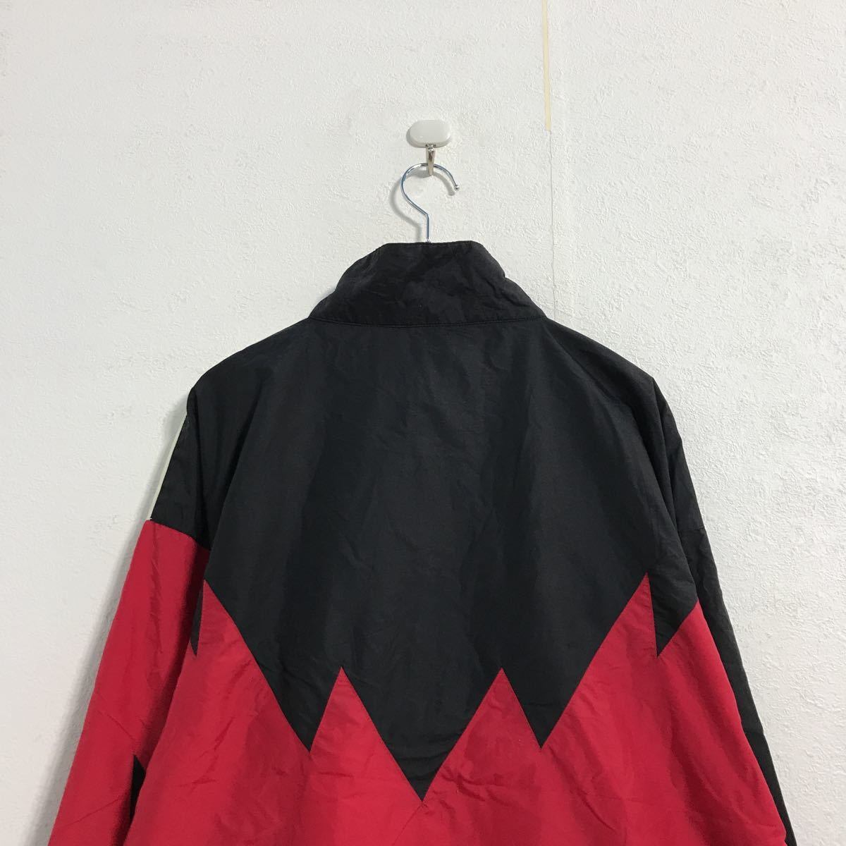 SPEED ZONE ナイロン ジャケット XL ブラック レッド ホワイト ジップ