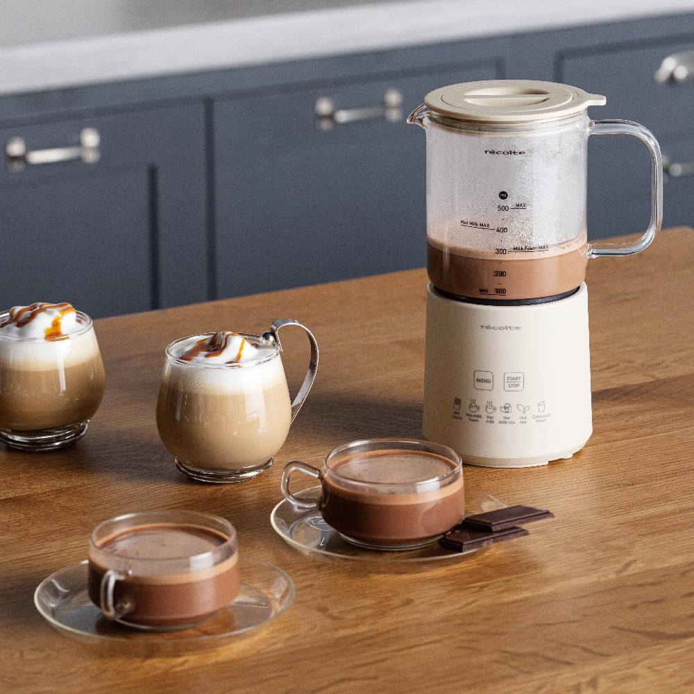 レコルト ホットチョコ ＆ ミルクフォーマー / クリームホワイト RMT-3