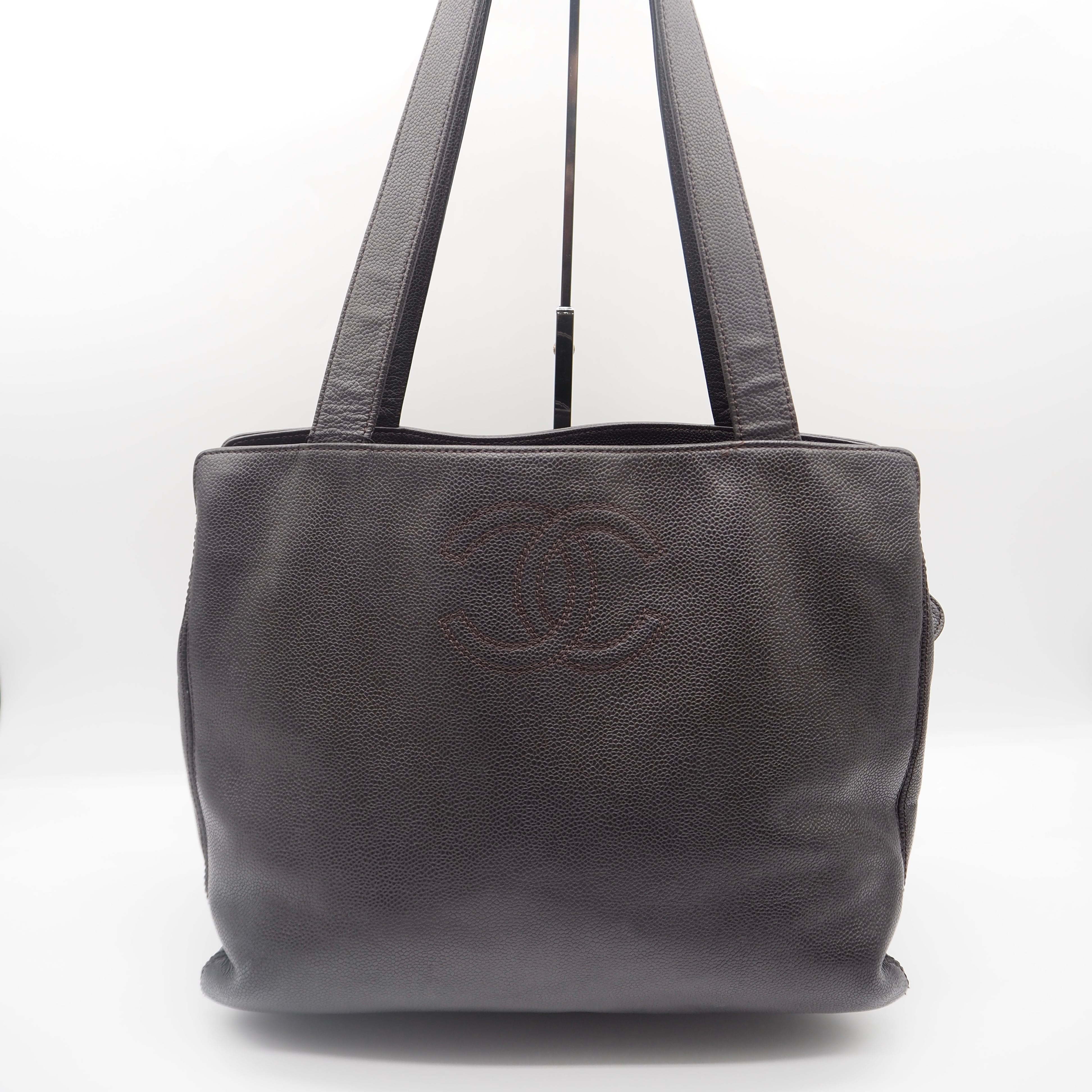 CHANEL キャビアスキントートバック レザー ブラウン シャネル | 2122TOKYO