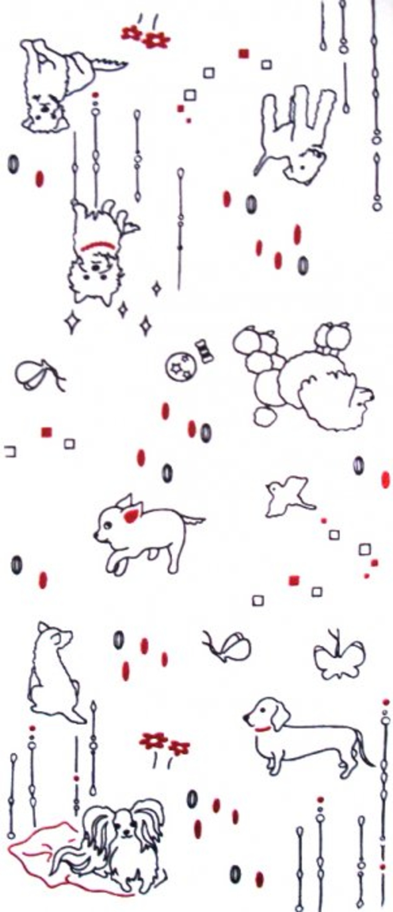 松尾たいこ手ぬぐい「犬」　[D51]