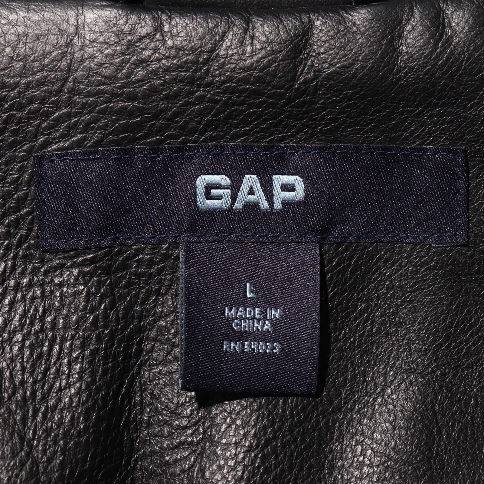Mint 優良皮革 L Y2K OLD GAP レザージャケット オールドギャップ 黒