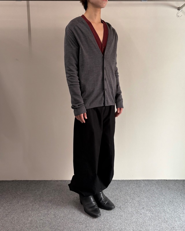【BALENCIAGA】grey basic cardigan