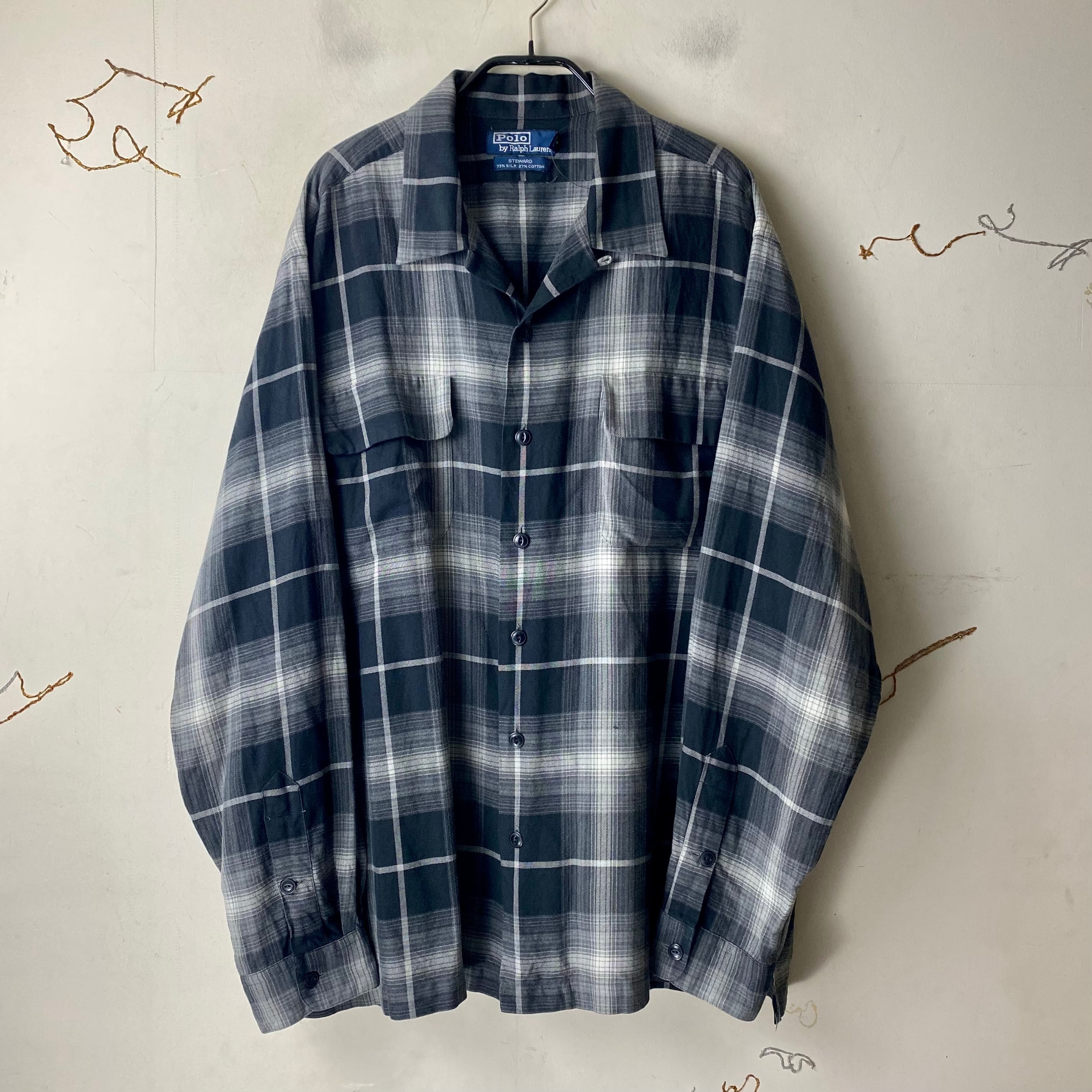 ralph lauren ombre check shirt steward
