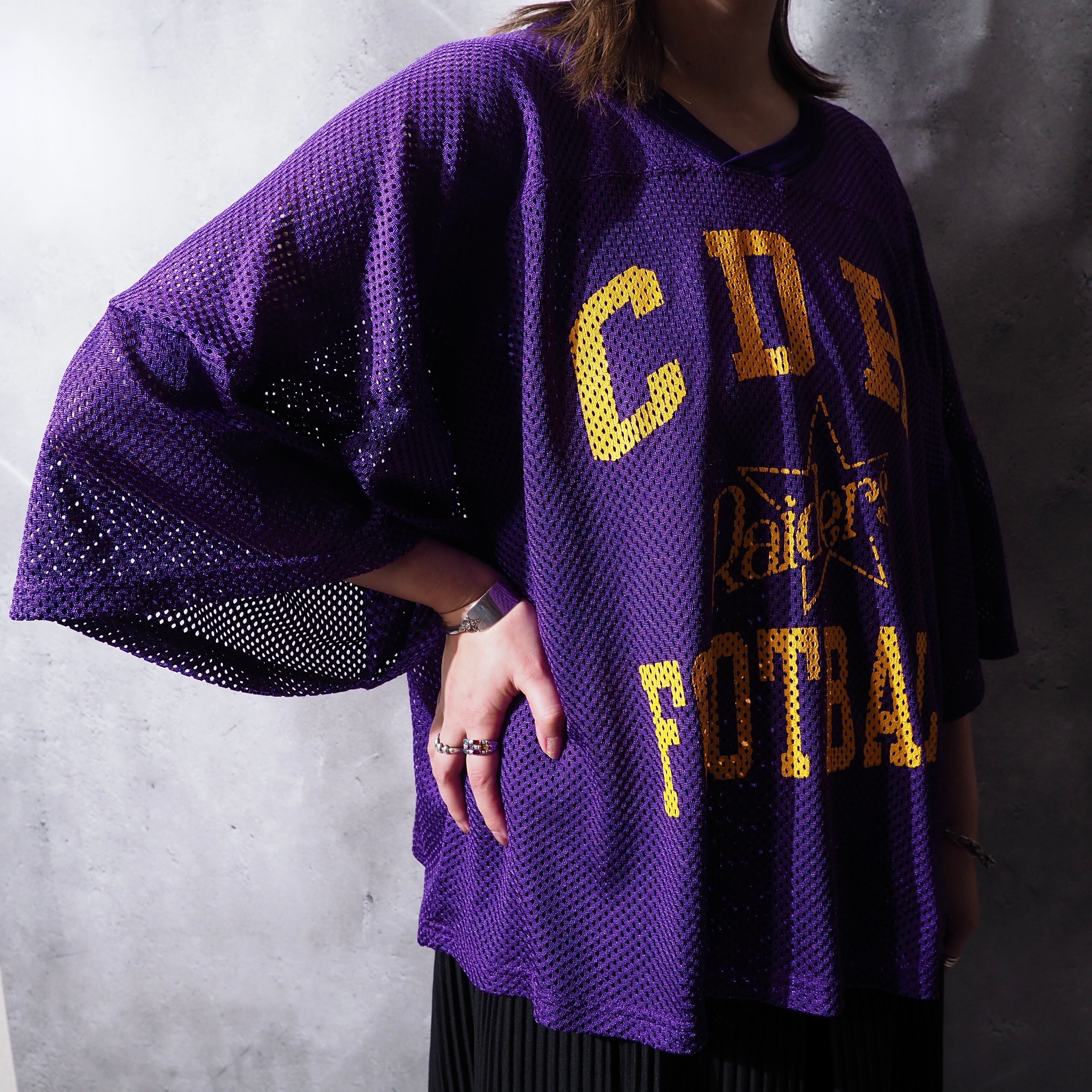 1990s ” Wilson ” ” CDH Raiders ” Short length mesh game Tee