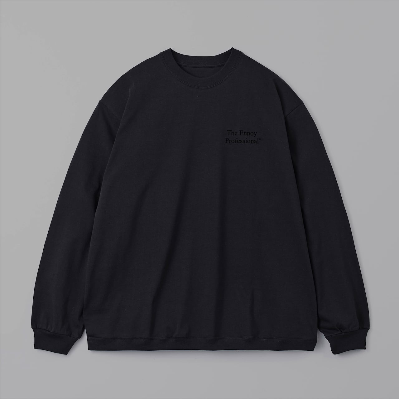 ennoy LONG SLEEVE HEM RIB TEE BLACKLサイズ | hartwellspremium.com