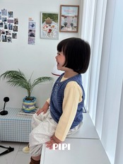 韓国子供服 / 26Autumn / 〖取寄〗pipi / ソフトノースリーブ / ベビー服 / キッズ服 *XS~Ｍ*