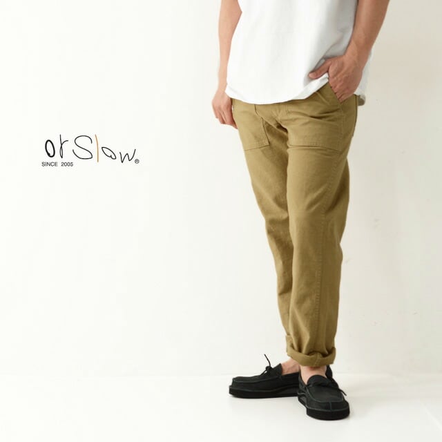 orslow[オアスロウ] M SLIM FIT FATIGUE PANTS KHAKI [01-5032-40