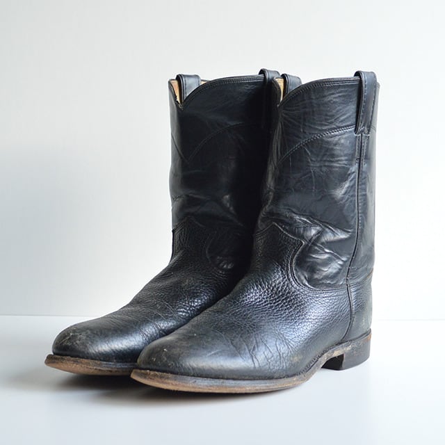 50s ペコスブーツ ヴィンテージブーツ Cat's Paw 27cm Justin ペコスブーツ cat's paw USA製 黒 | PAY ID