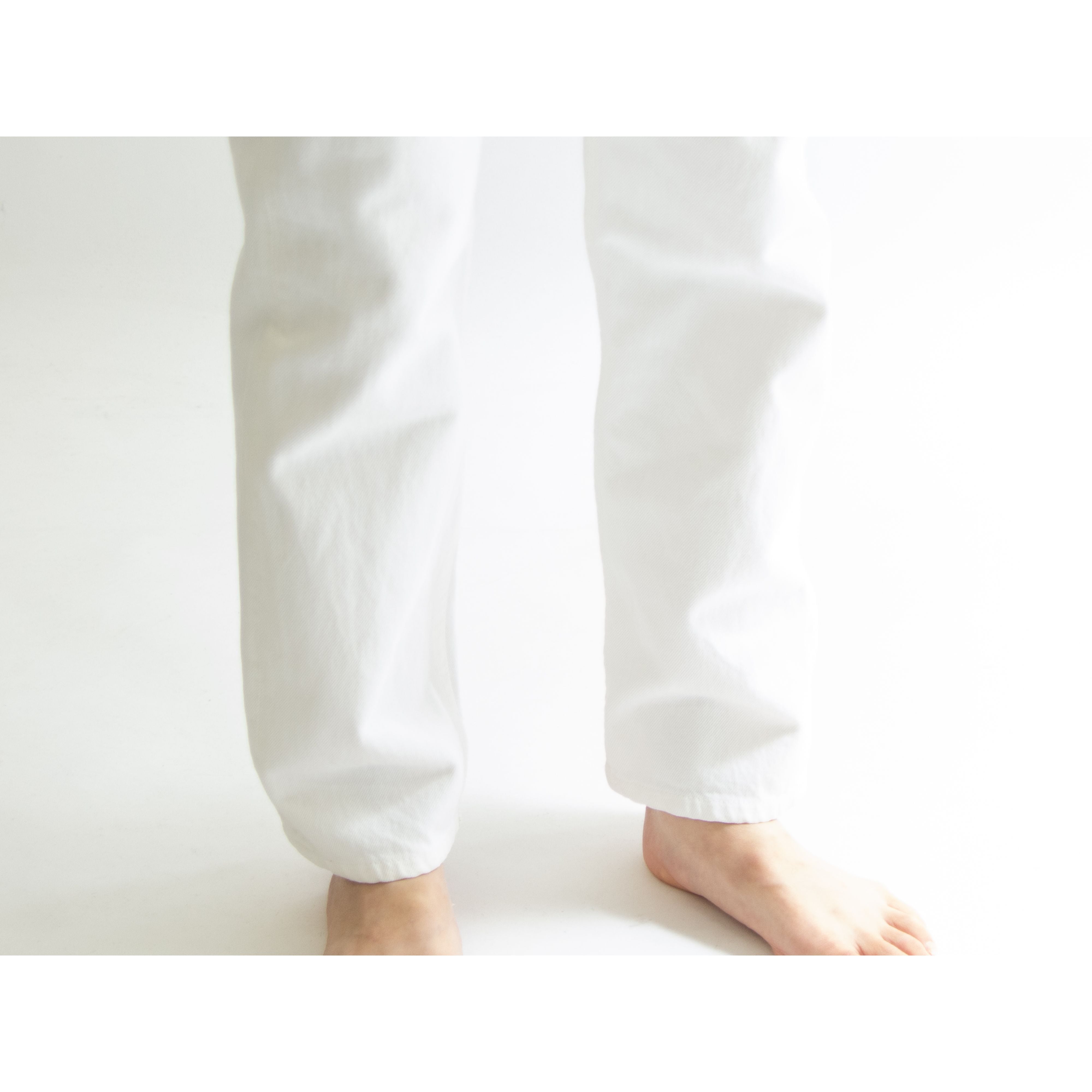 【LEVI'S 501】Made in U.S.A. 90's straight denim pants W27 L34（リーバイス アメリカ製 ストレートデニムパンツ ホワイトジーンズ）1d