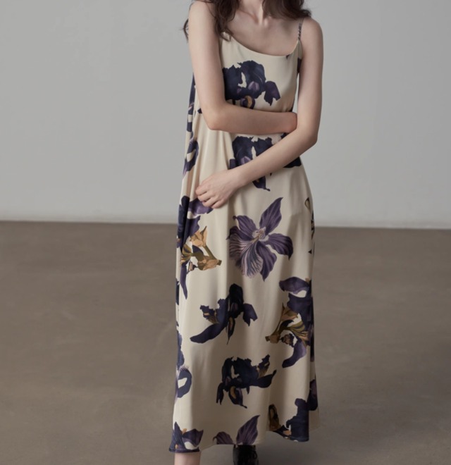 flower print camisole dress【2024040303】