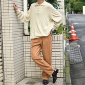PRONT UOMO cotton rayon knit polo