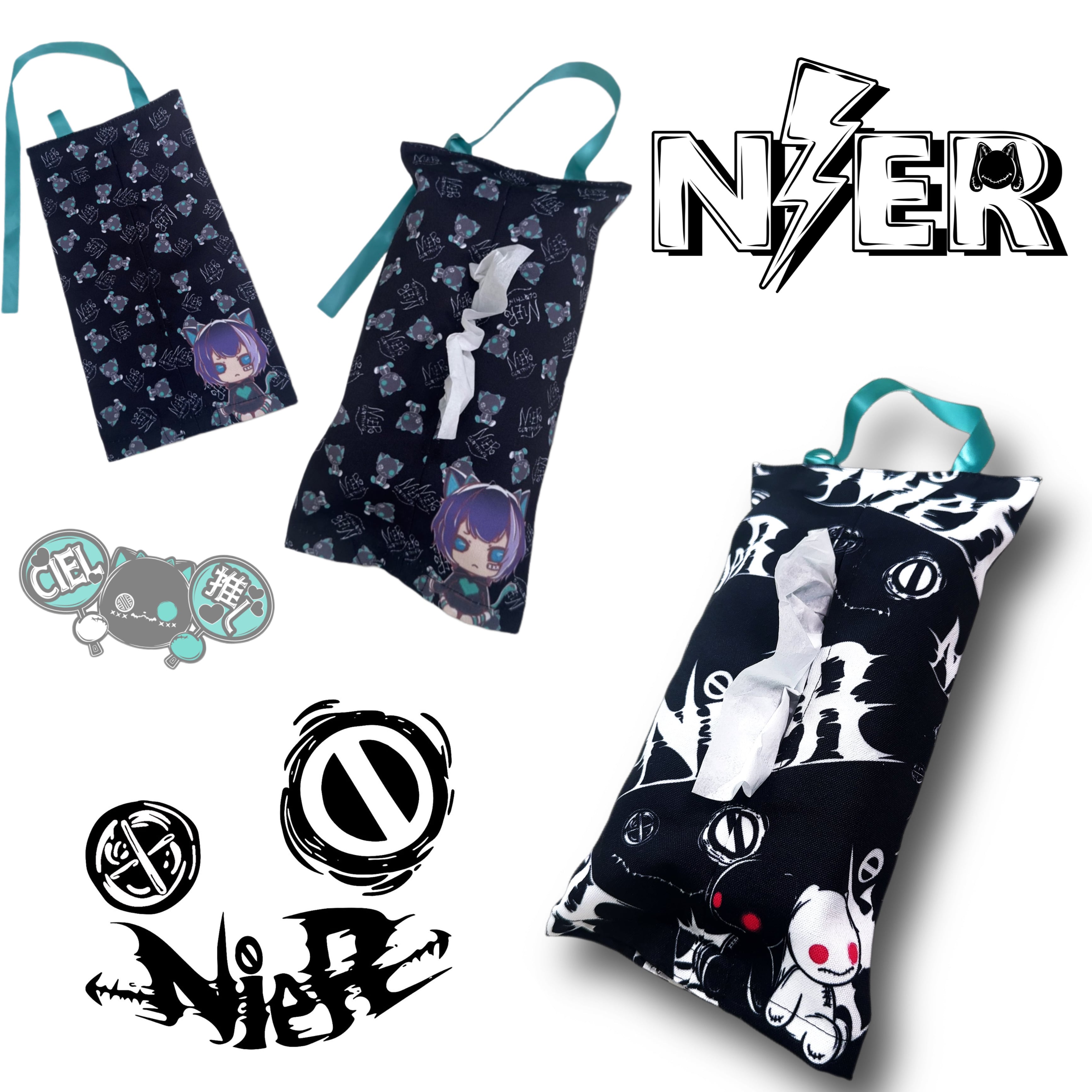 NIER CLOTHING キャラクター ティッシュボックス　在庫限り　販売終了 7の付く日限定販売》1/2スリムティッシュカバーガチャ | NIER CLOTHING