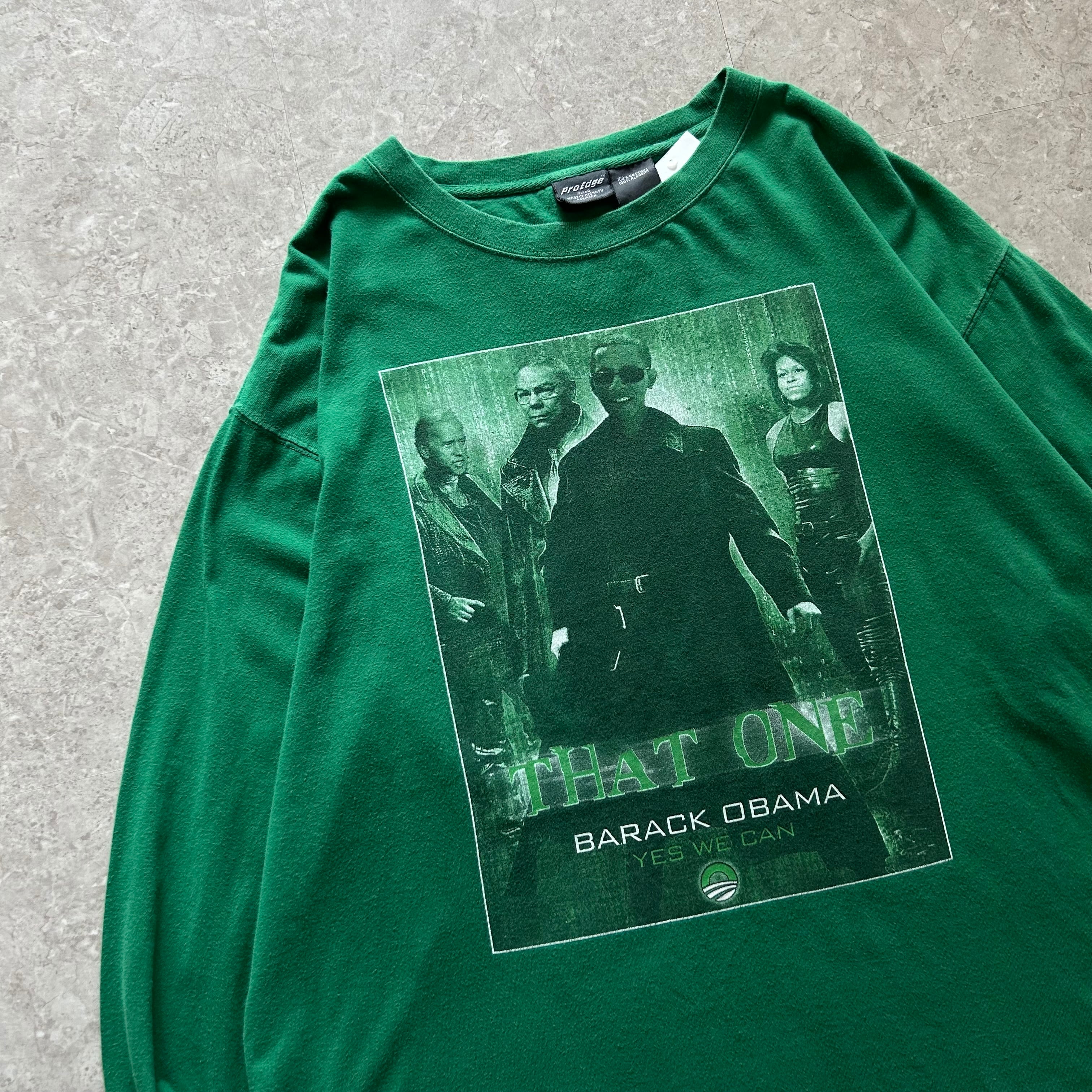 マトリックスオバマtシャツ 00s Barack Obama 