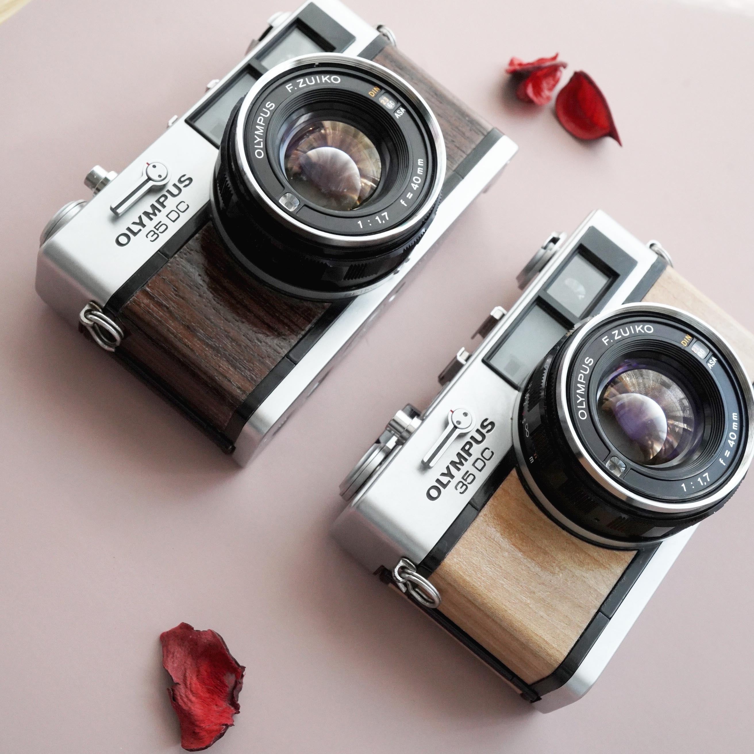 ローズウッド シルバーハートウッド Olympus 35DC 天然木材 Rose ローズウッド シルバーハートウッド Olympus 35DC 天然木材 Rose