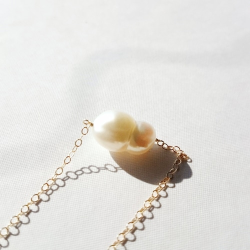 送料無料14kgf*TWIN freshwater pearl necklace