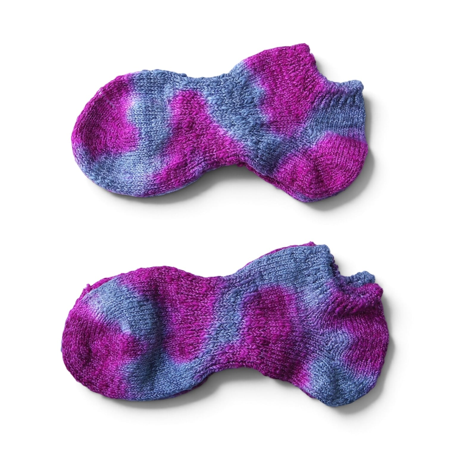 TIE DYE HEMP COTTON ANKLE SOCKS / タイダイ ヘンプコットン アンクルソックス 23-25cm/25-27cm 《Wine》