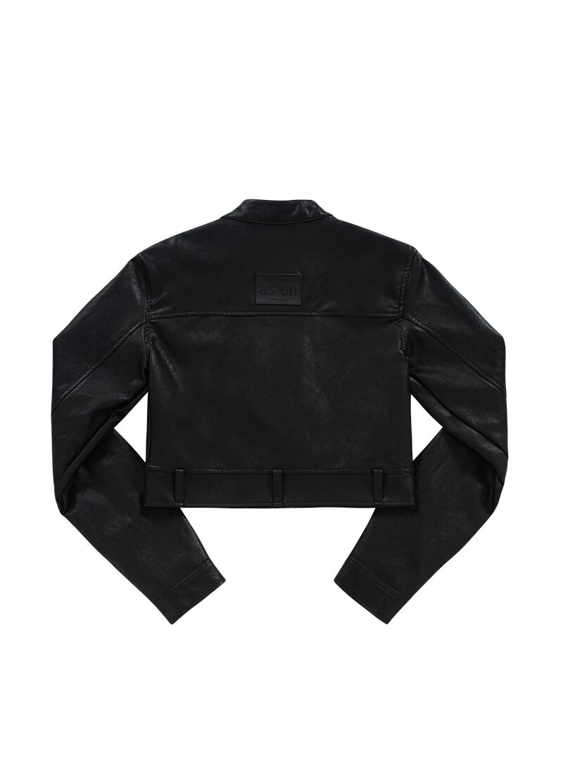 ason slim leather jacket 韓国　レザージャケット　黒 as”on] SLIM LEATHER JACKET 正規品 韓国ブランド 韓国通販 韓国代行