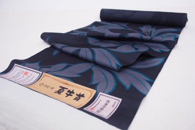 夏着物 夏牛首紬 反物 473 | 着物遊日ねこやなぎ 