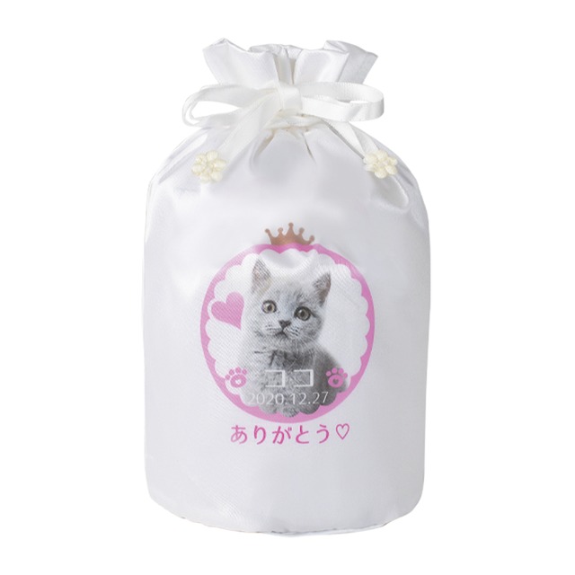 3寸骨壺カバー ワンポイント