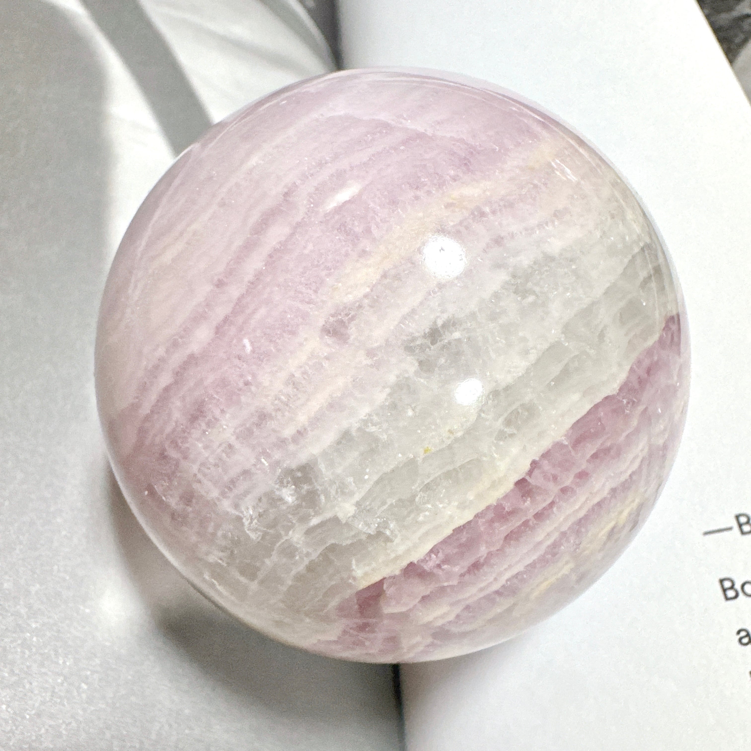 ピンクフローライト　初期採掘　大玉　スフィア　天然石 ピンクフローライト スフィア（丸玉）15◇Purple Fluorite