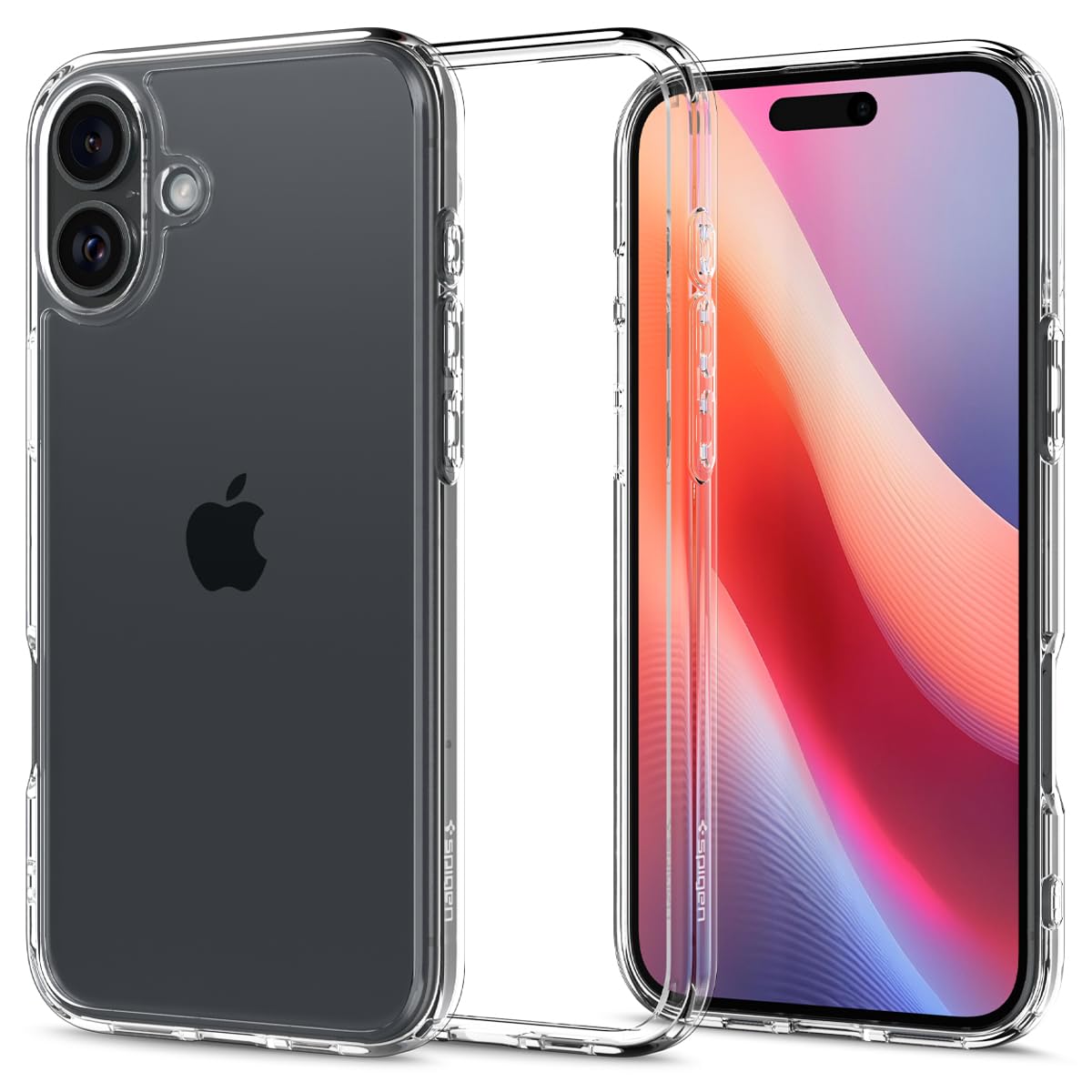 Spigen 【創業18年の技術力】iPhone 16 Plus ケース クリア MagSafe対応 耐衝撃 ストラップホール 黄変防止 バンパー 米軍MIL規格 ウルトラ・ハイブリッド ACS08069 (クリスタル・クリア)