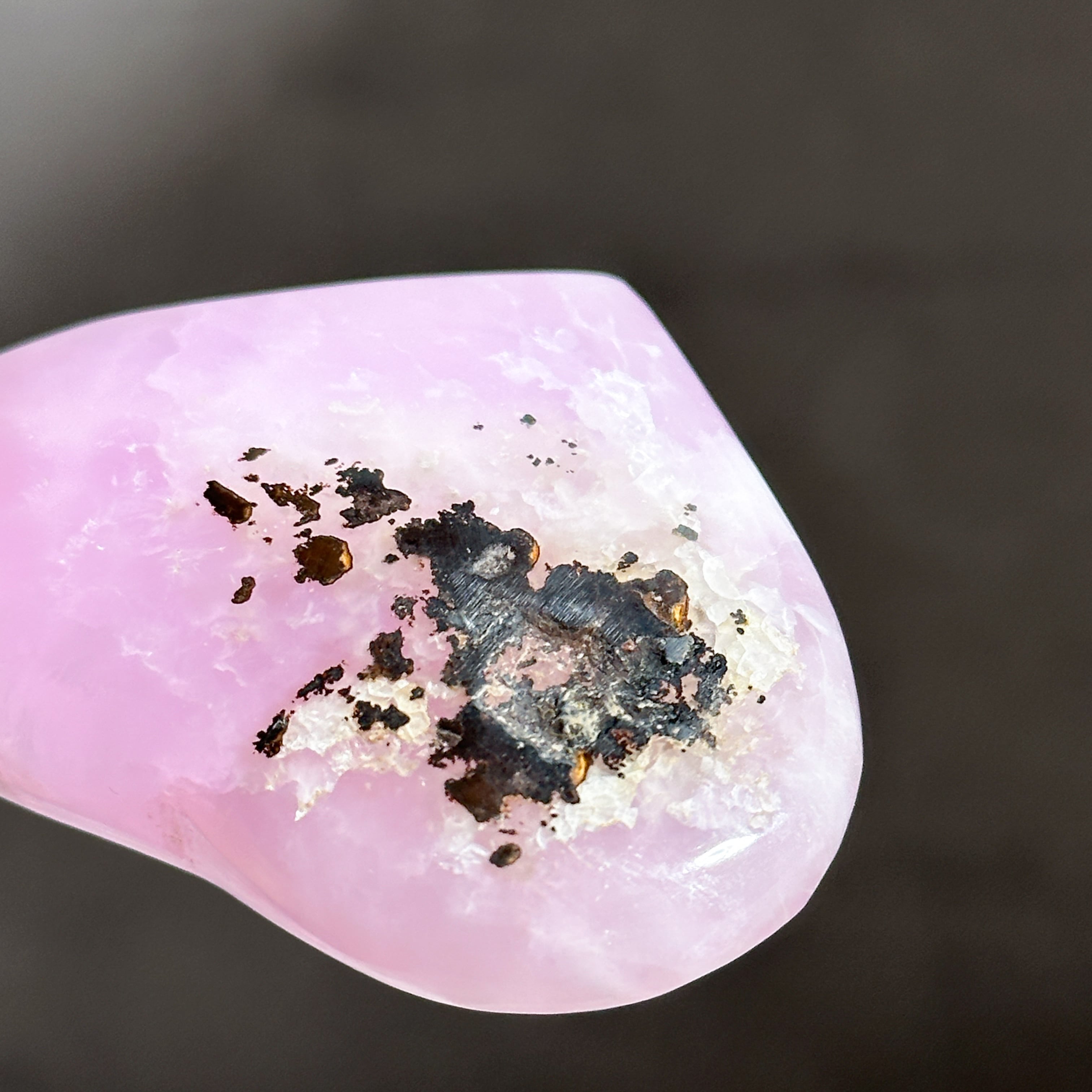 ピンクアラゴナイト ハート55◇Pink Aragonite◇天然石・鉱物
