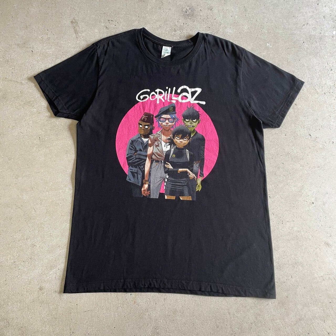 GORILLAZ ゴリラズ アーティスト バンドTシャツ メンズL 古着 ブラック 