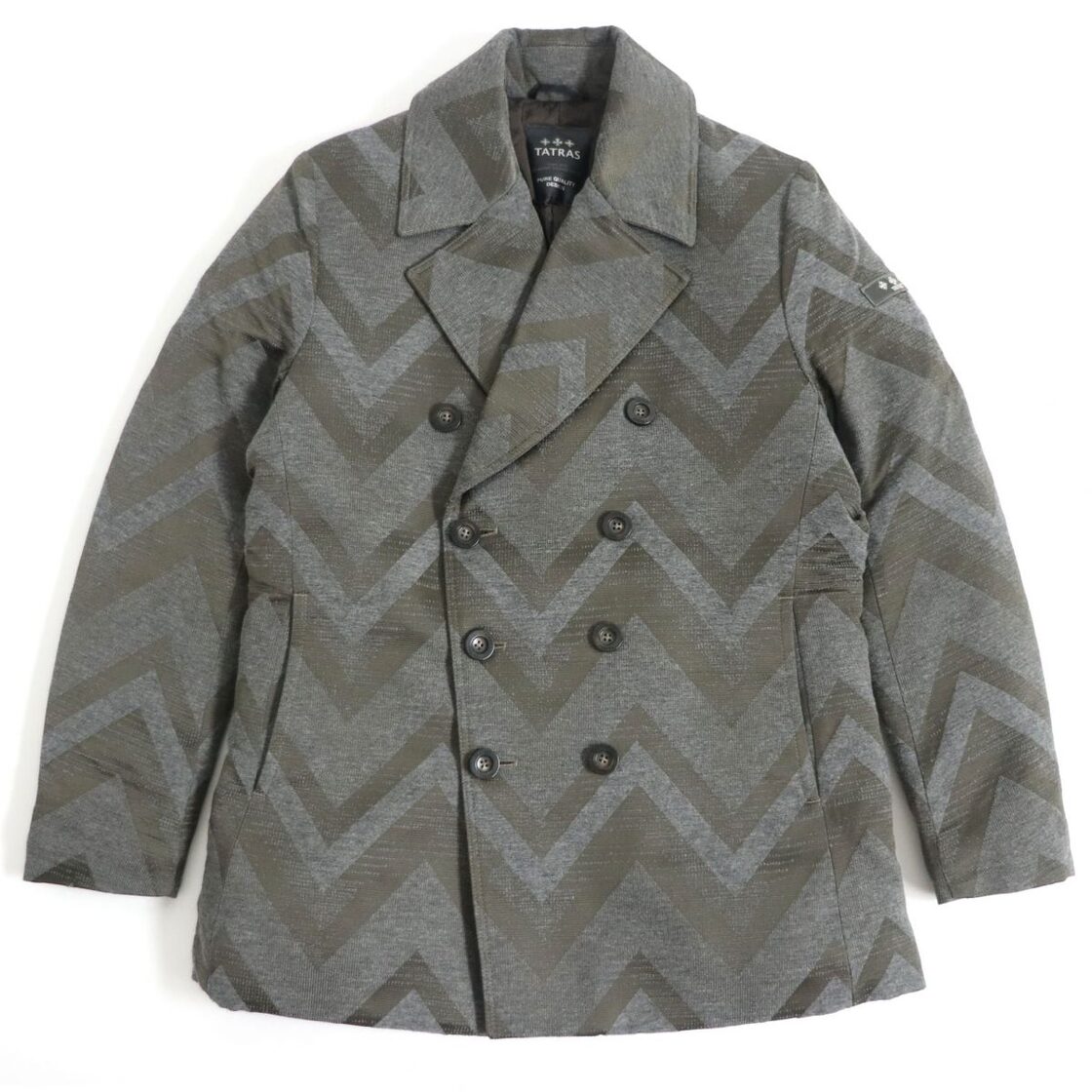 極美品□17AW TATRAS/タトラス Rライン シェブロンストライプ ダブル 