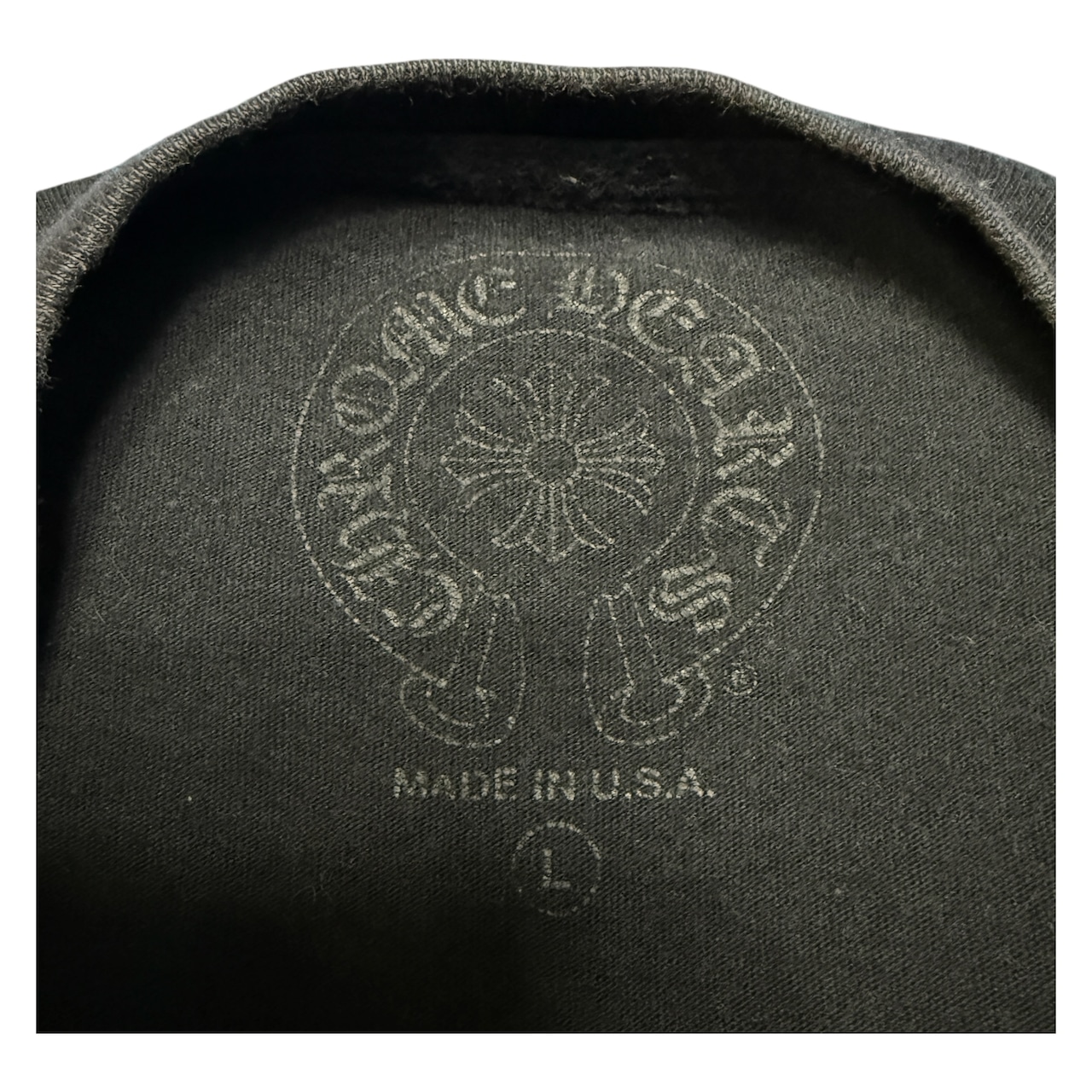 【CHROME HEARTS】クロムハーツ ネックロゴ Tシャツ