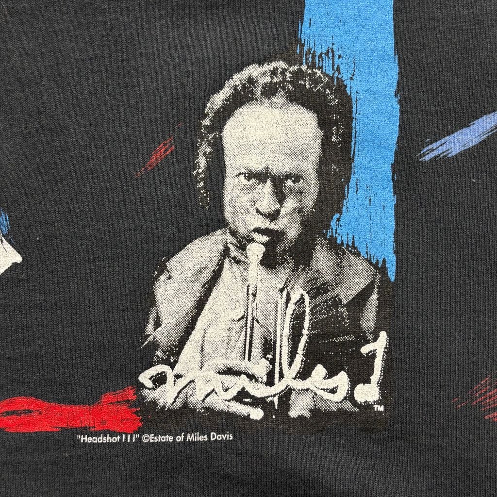 90s “Headshot III ” Miles DavisアートTシャツ ANDAZIA USA製 XL