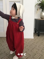 韓国子供服 / LALALAND / 26Autumn / ベベ バター サロペット / 秋服 / ベビー *6M~18M*