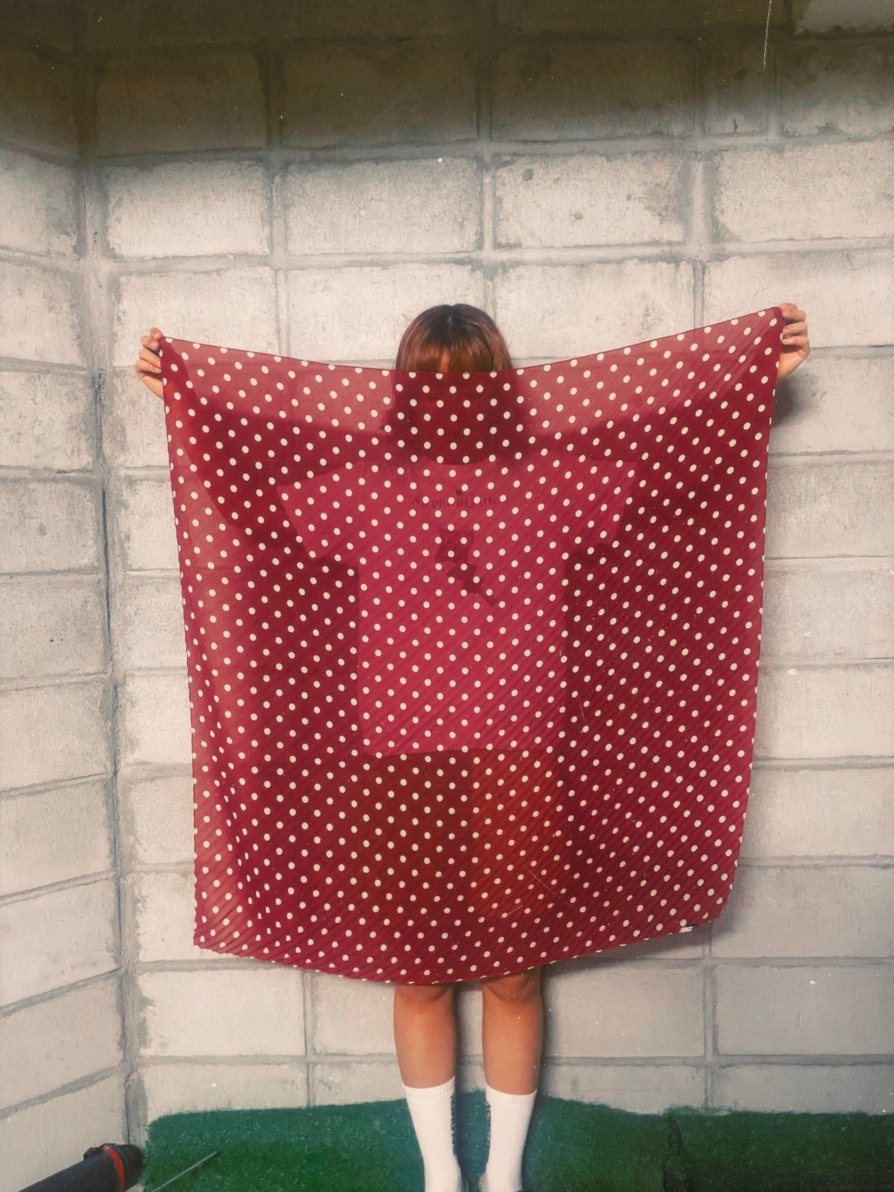 used pleats big scarf