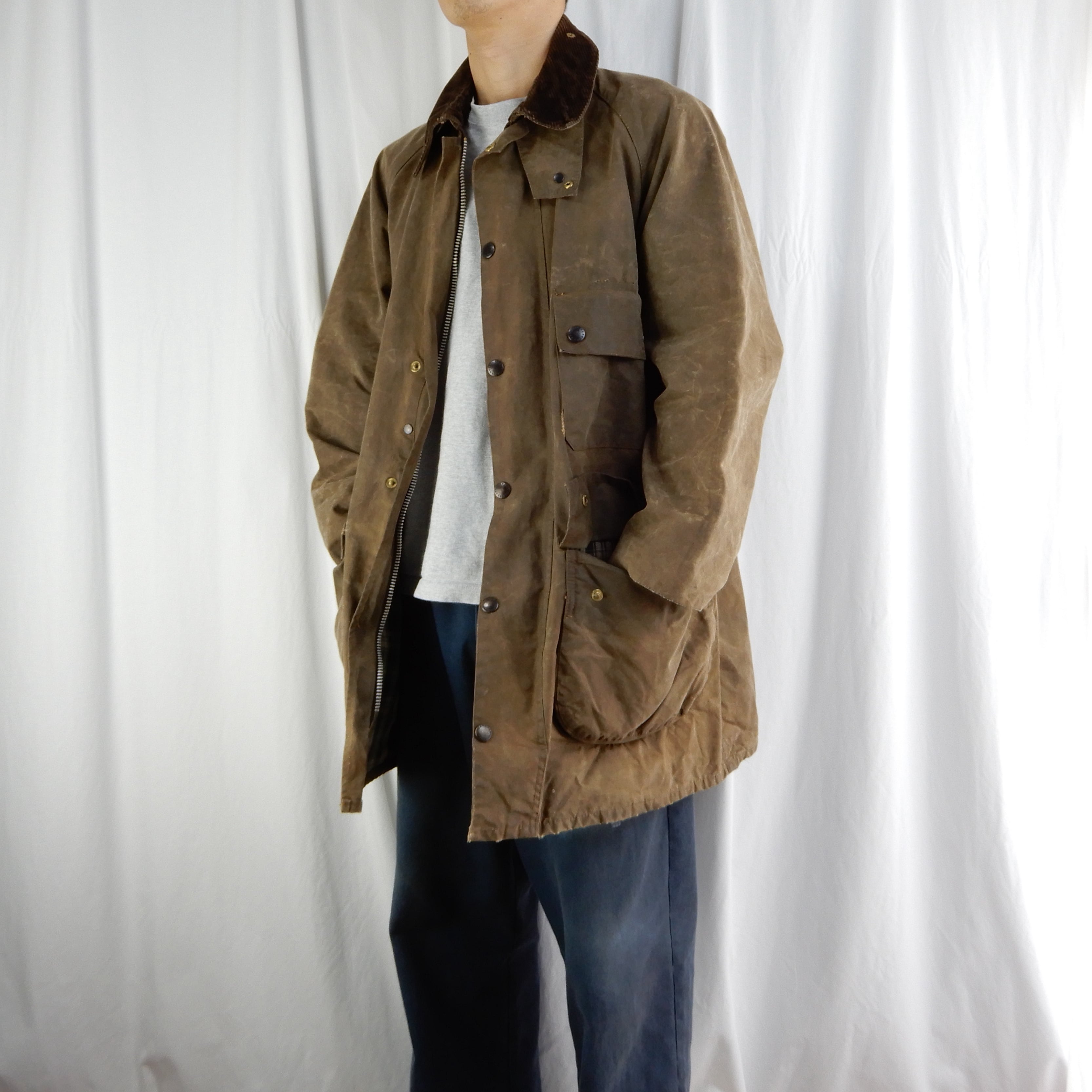 Barbour Solway Zipper Brown Size42 1989s