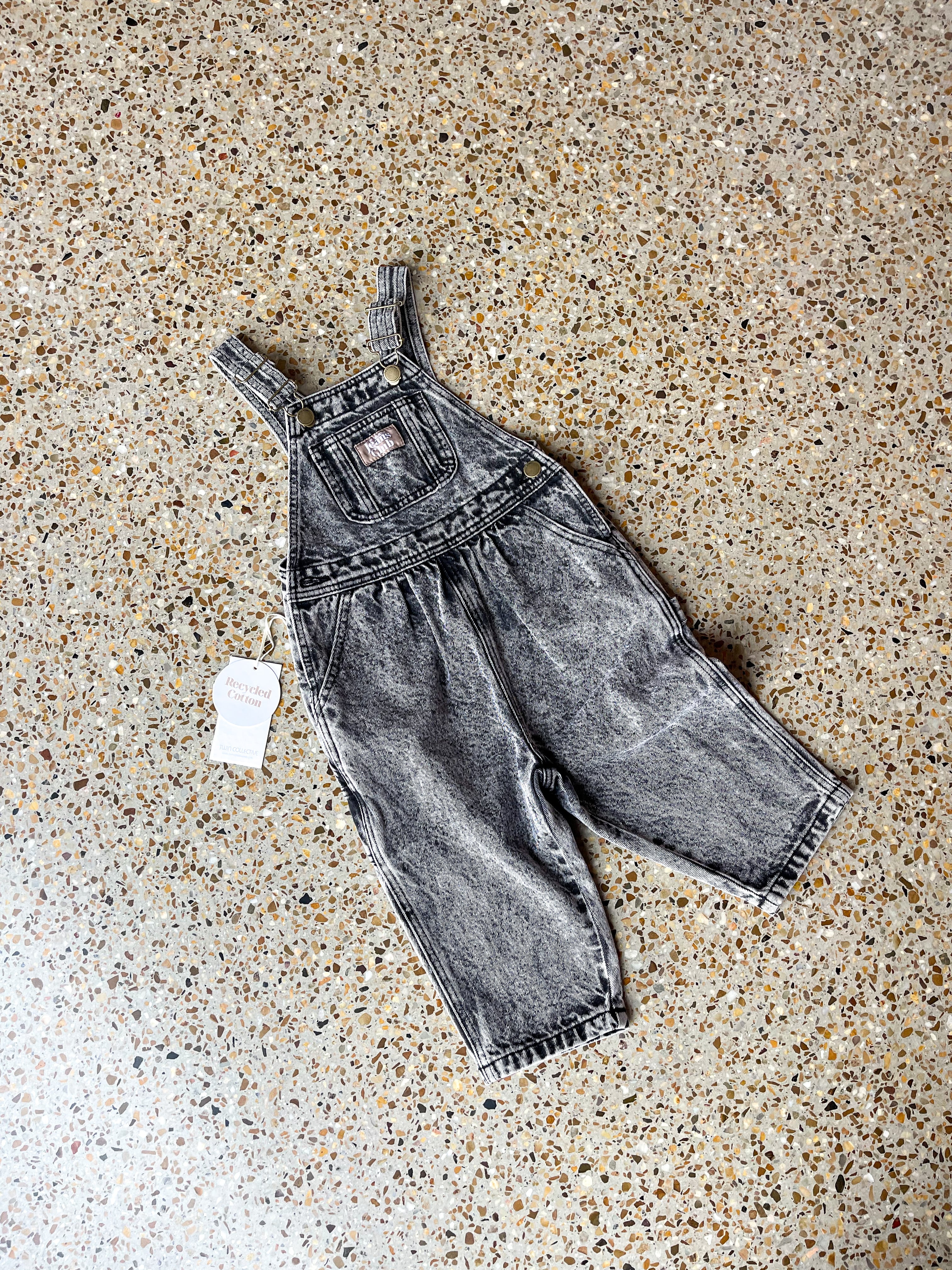 Twin Collective /CARPENTER OVERALL-BLACK ACID | littlebonheur