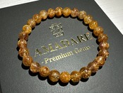 ブラウンルチルクォーツブレスレット