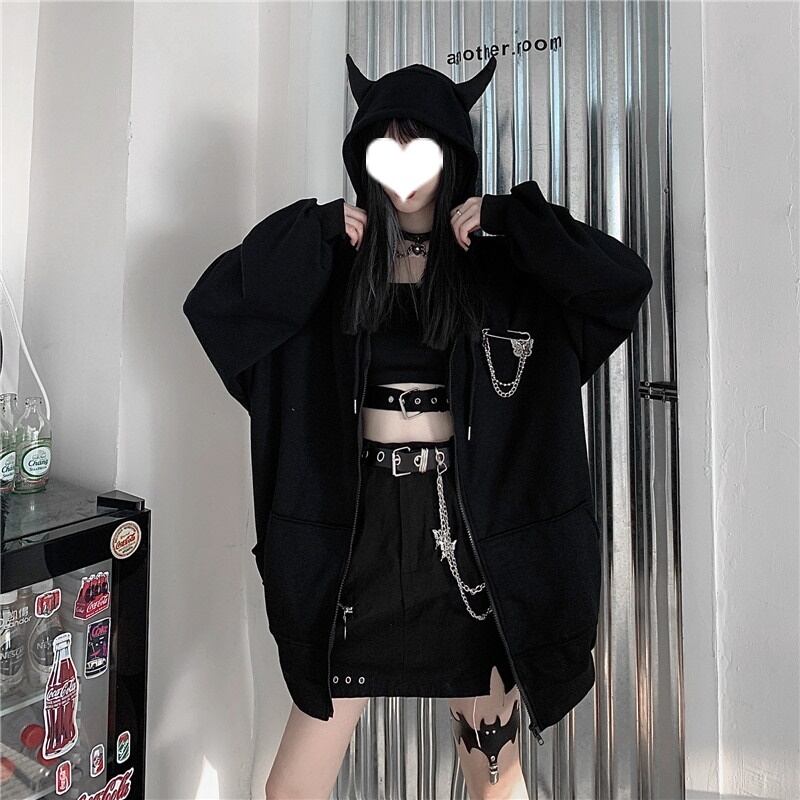 小悪魔ツノ付きパーカー Different World