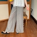 ラインフラワーレースワイドパンツ ・12005