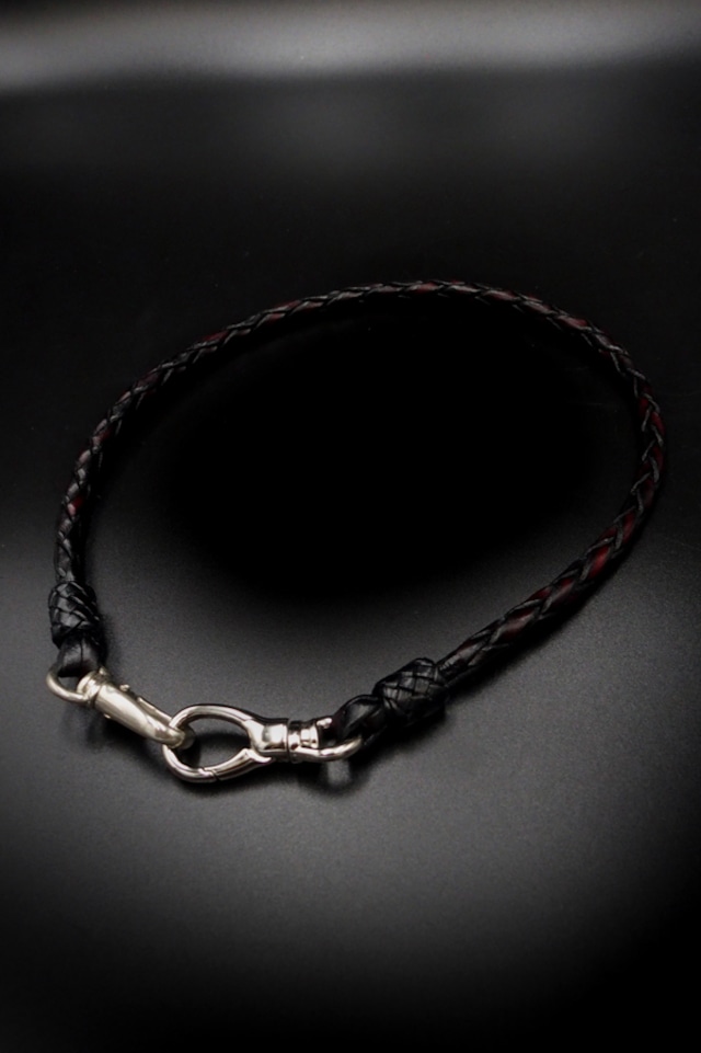 Item No.0186： Wallet Rope S/Hand dye Red
