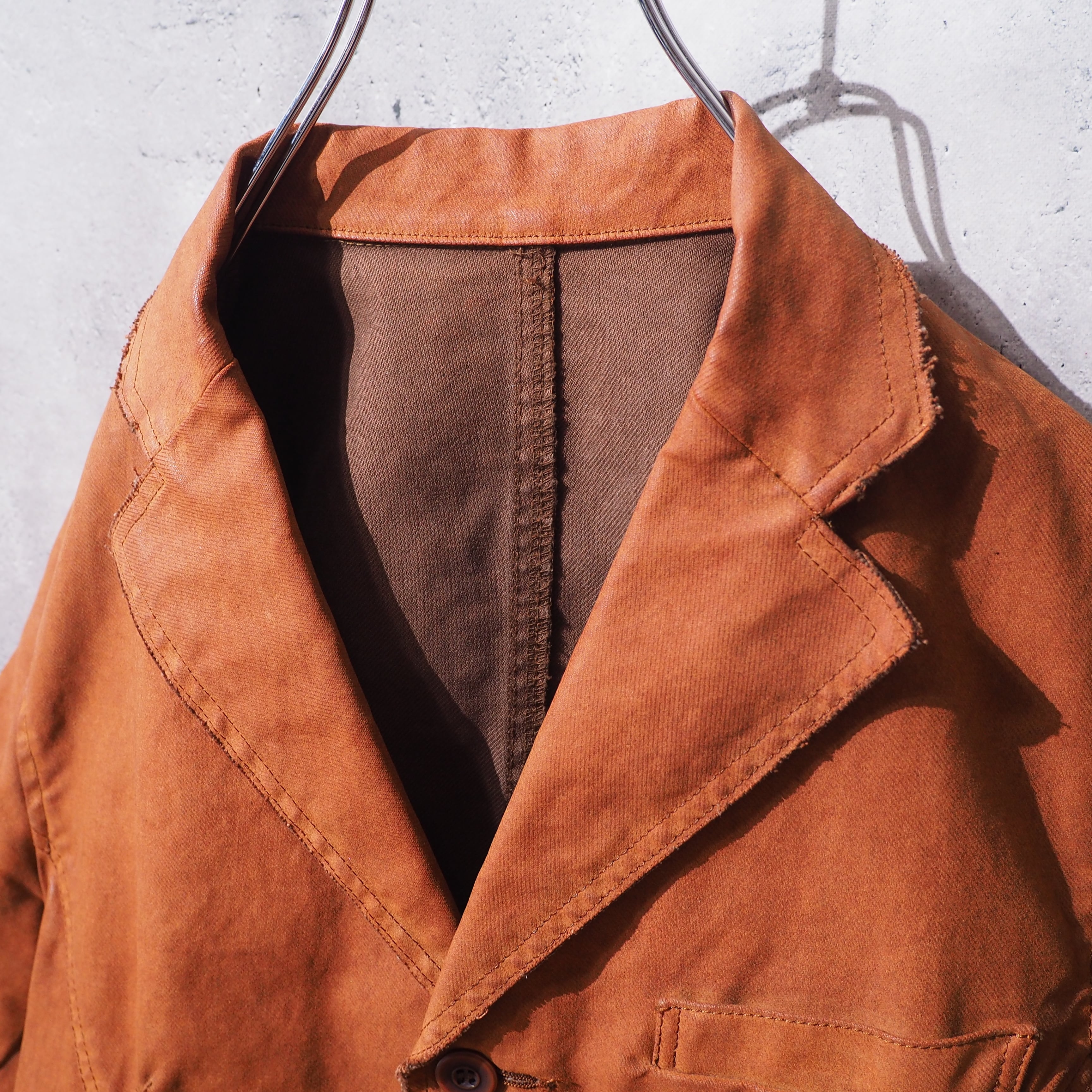 1990s " Monsieur Nicole " ” 染色 ” Over dye coating vintage jacket