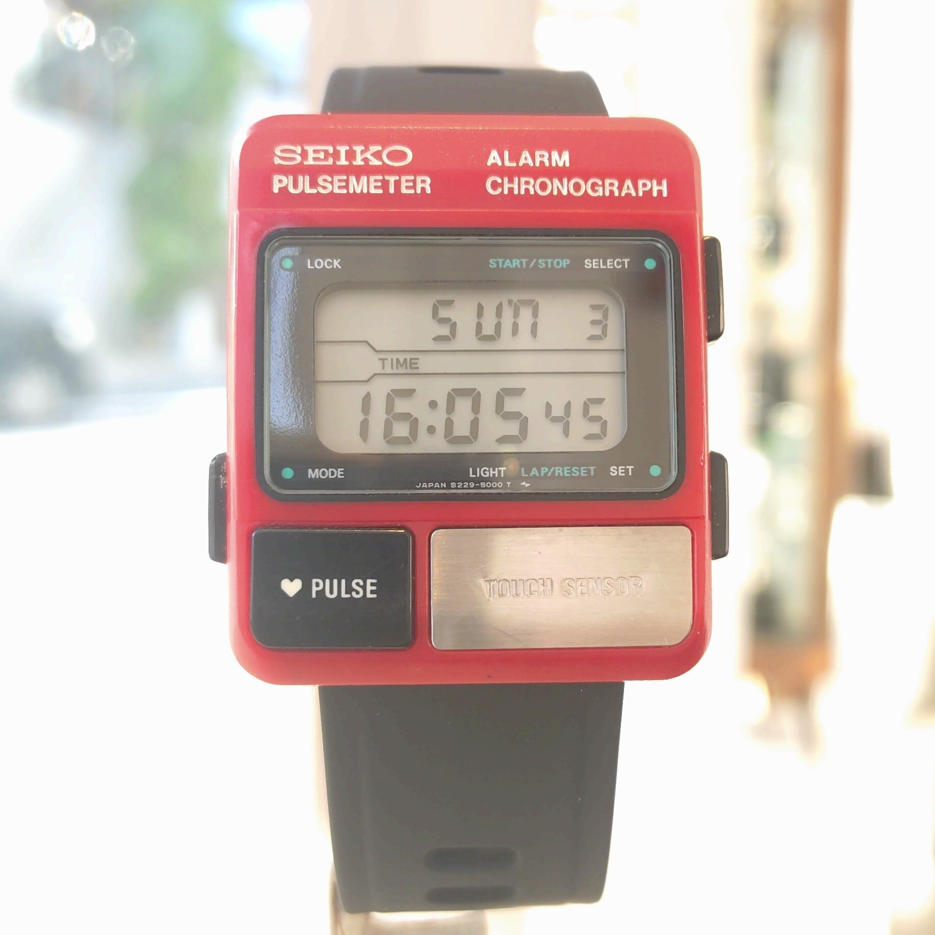 【動作確認済】SEIKO パルスメーター 腕時計 S229(DEM) SEIKO PULSEMETER S229 | watchshop L