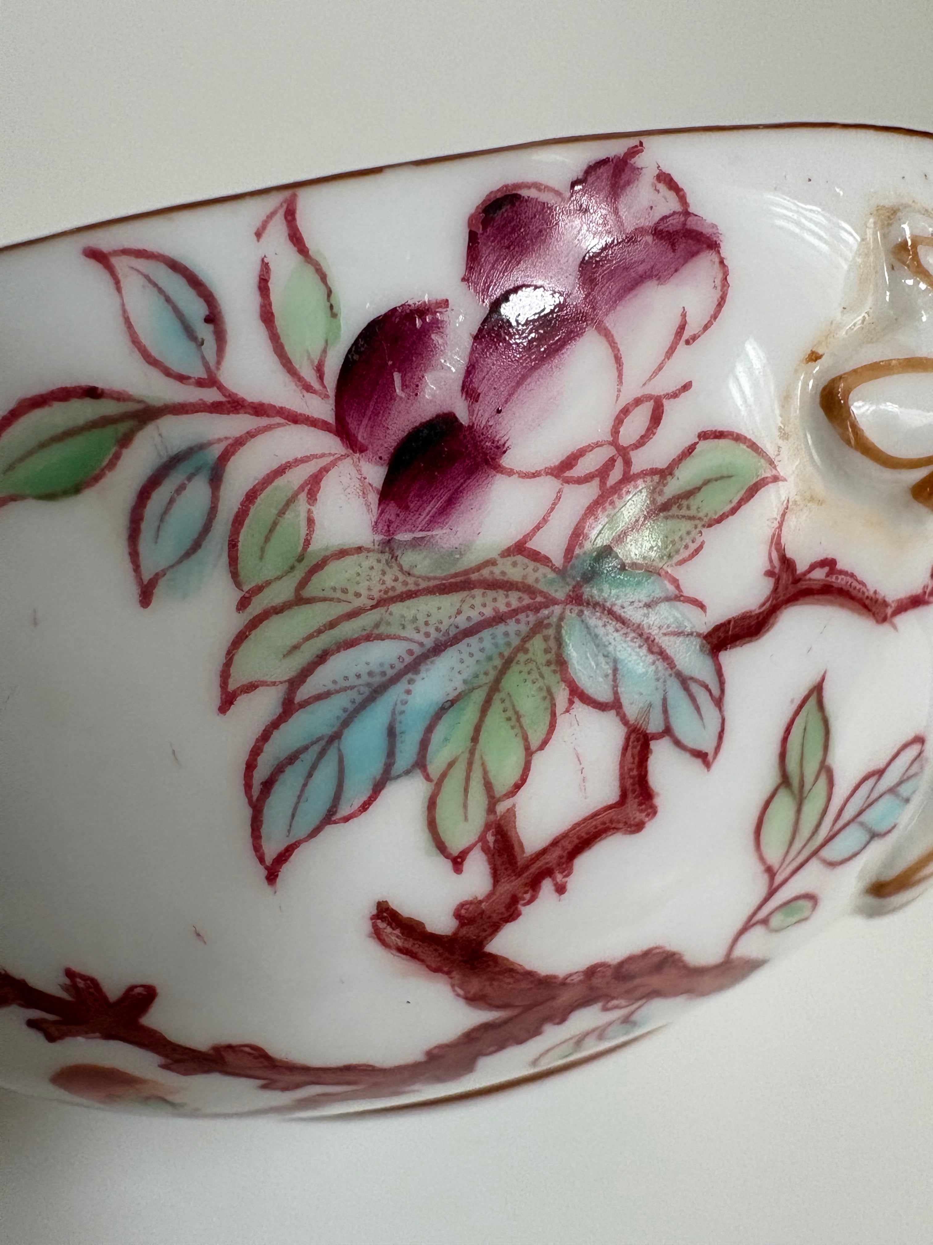 サルグミンヌ MINTON No.252 ティーカップ（鳥と花の絵付け