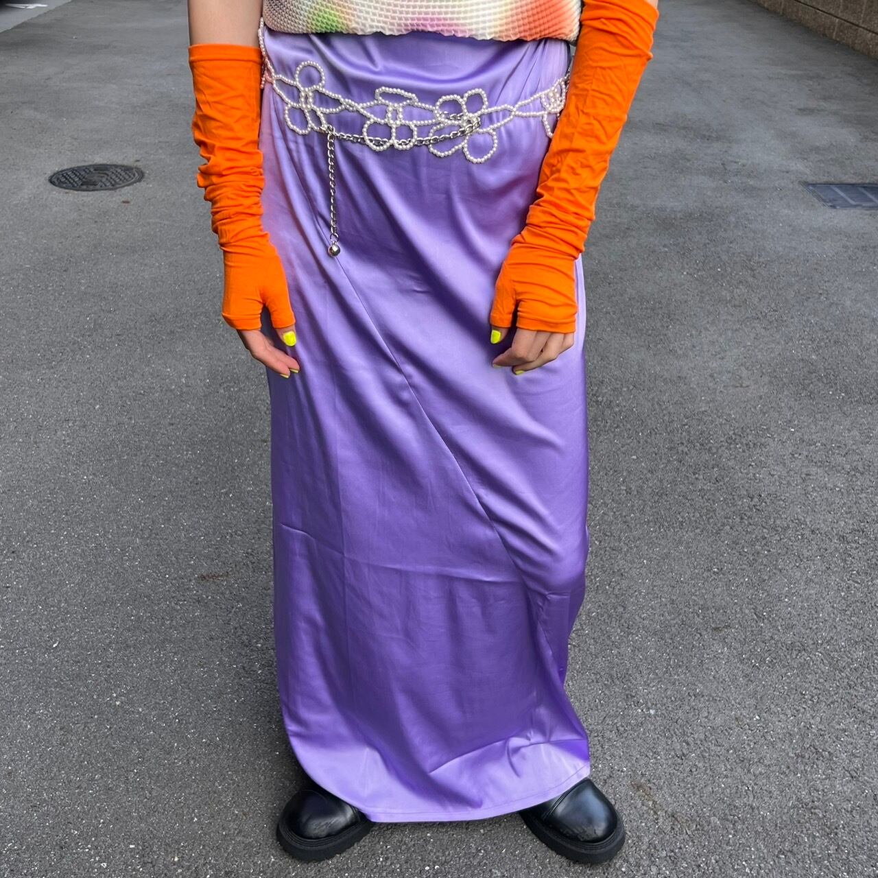 サテンロングスカート_LN02853