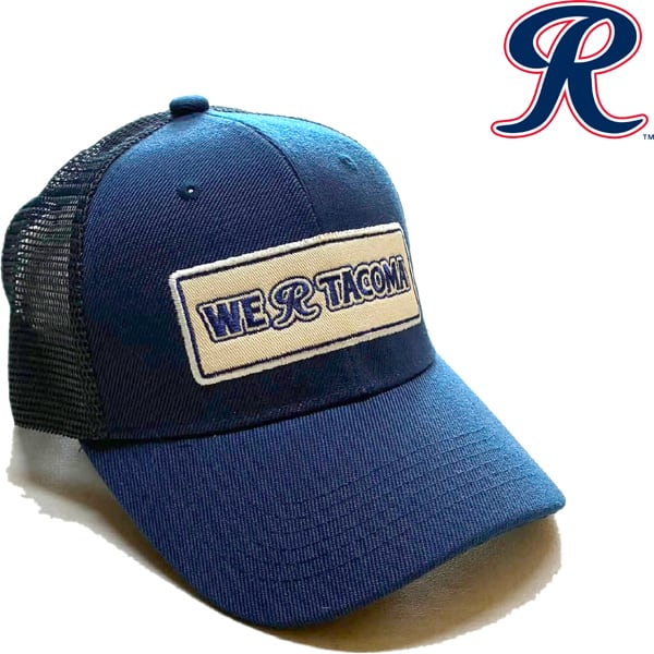 1点物◇レイニアーズ紺Rainiers帽子メッシュキャップ古着メンズ
